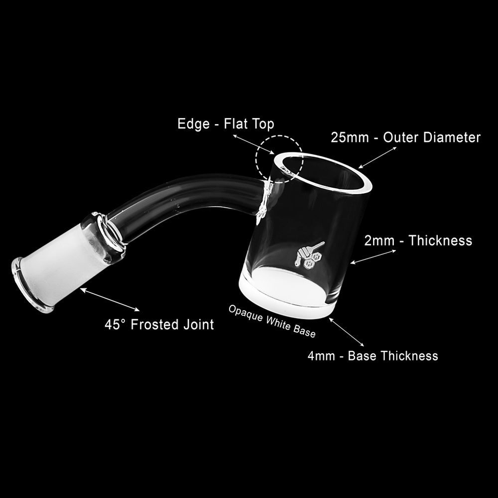 Honey & Milk Quartz Banger - 45° Degree | Yl