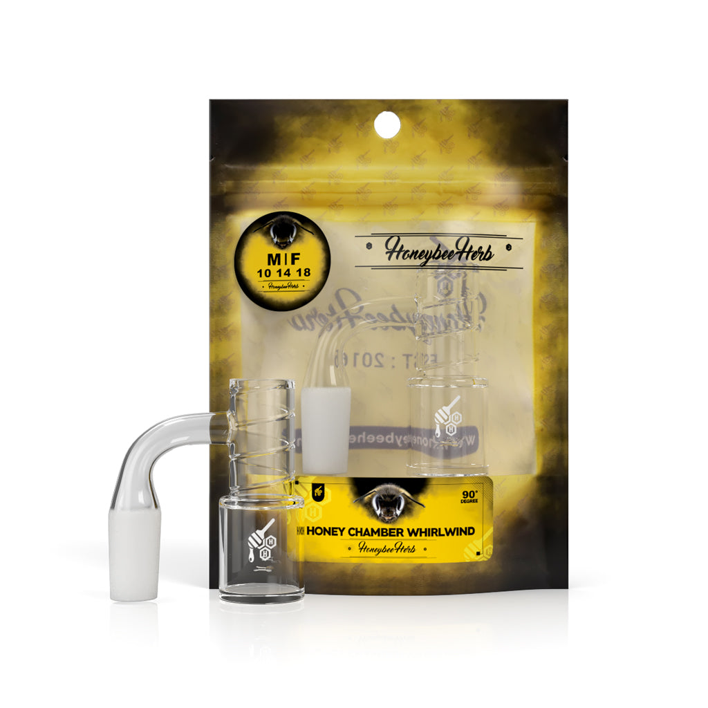 Honey Chamber Whirlwind Quartz Banger - 90° Degree | Yl
