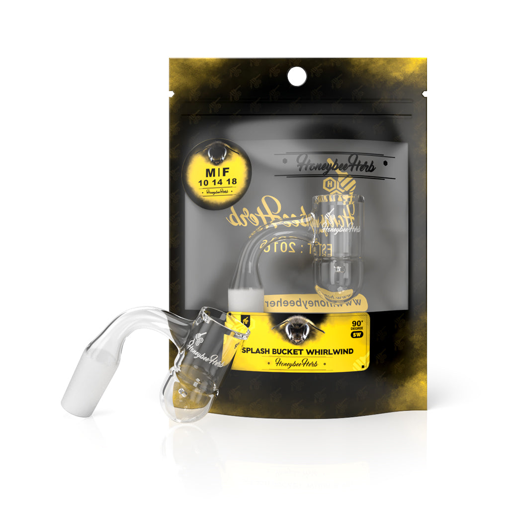 Splash Bucket Whirlwind Quartz Banger  - 90° Degree | Bl