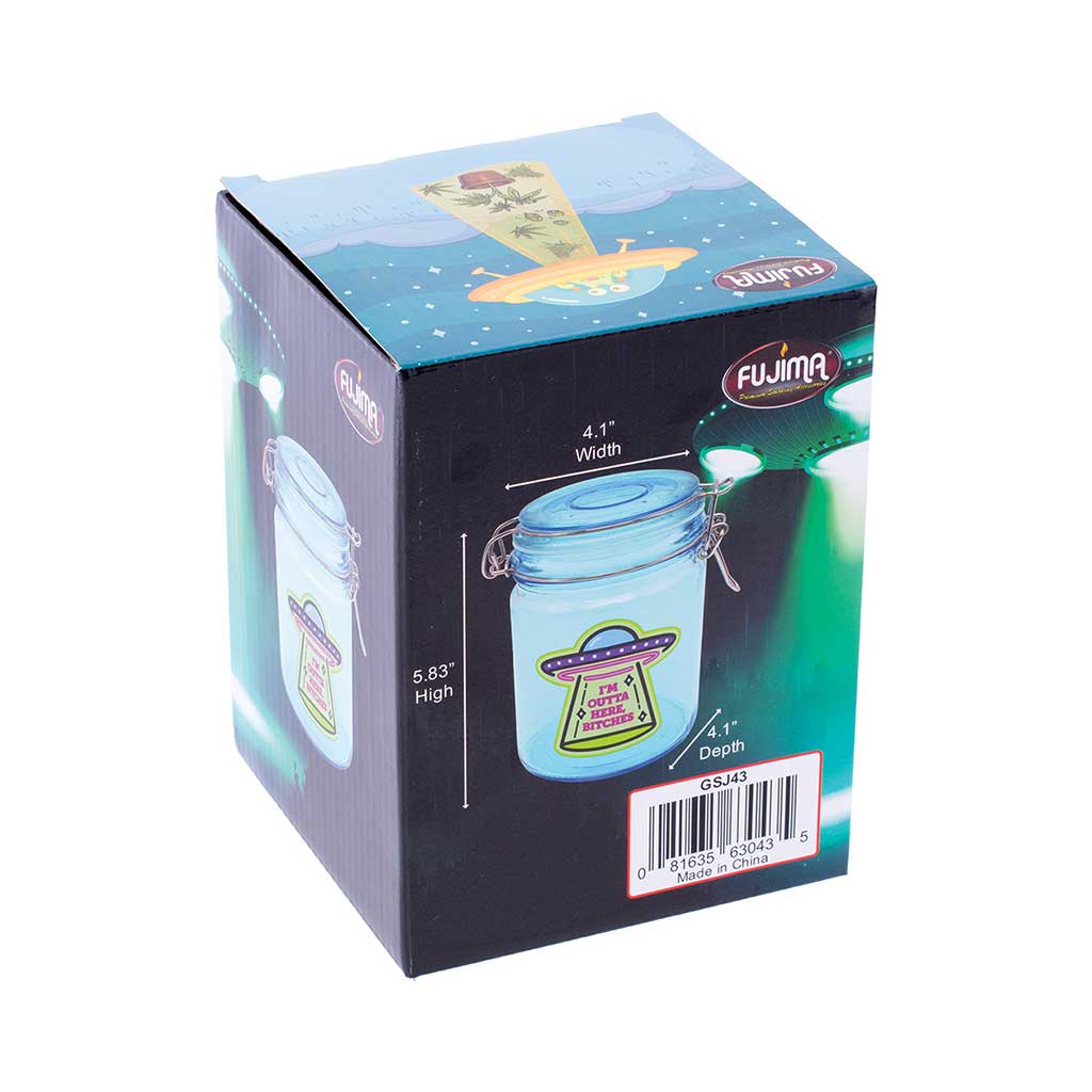 Glass Jar With Clasp