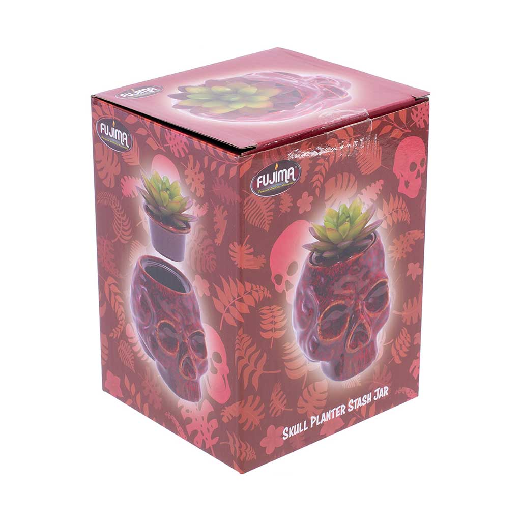 Skull Planter Stash Jar