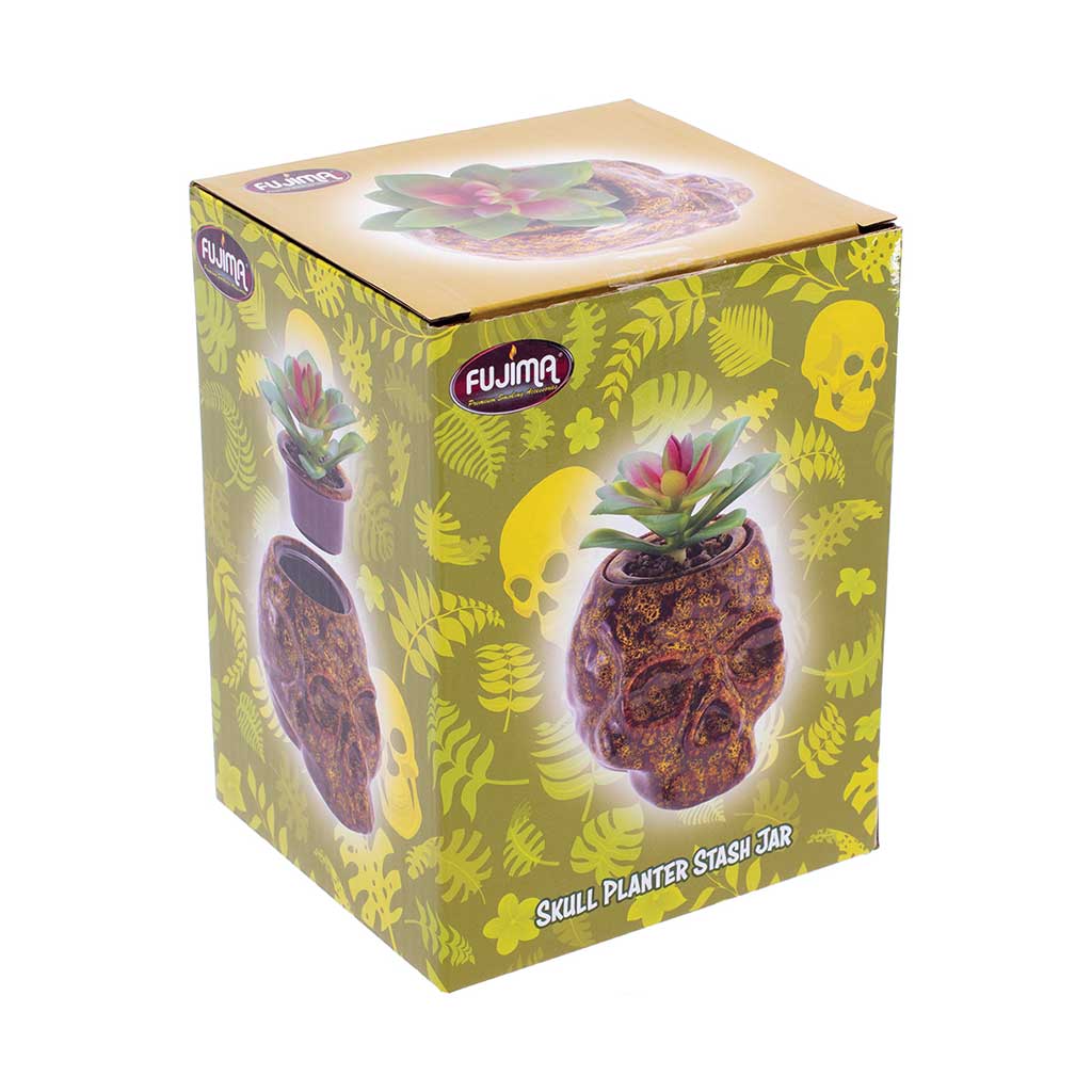 Skull Planter Stash Jar
