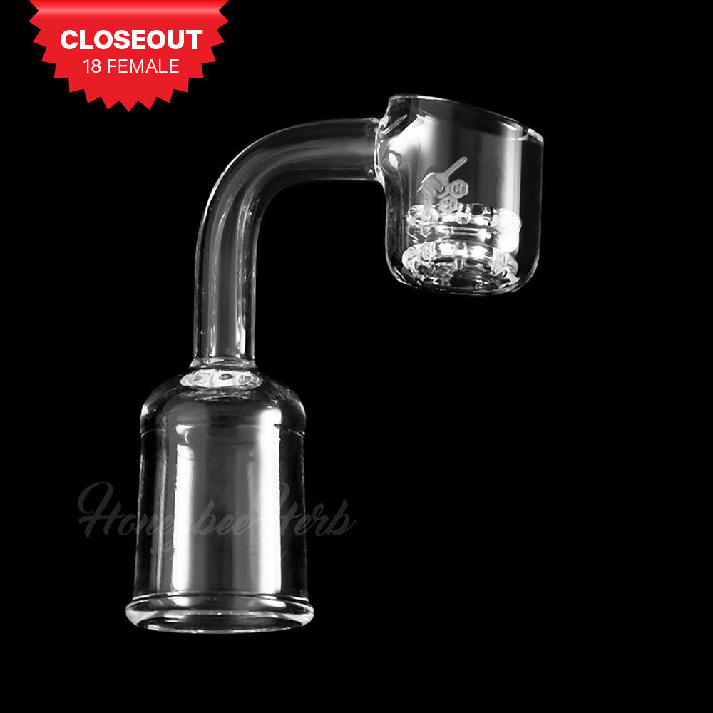 Honeycomb Knot Quartz Banger - 90° Degree