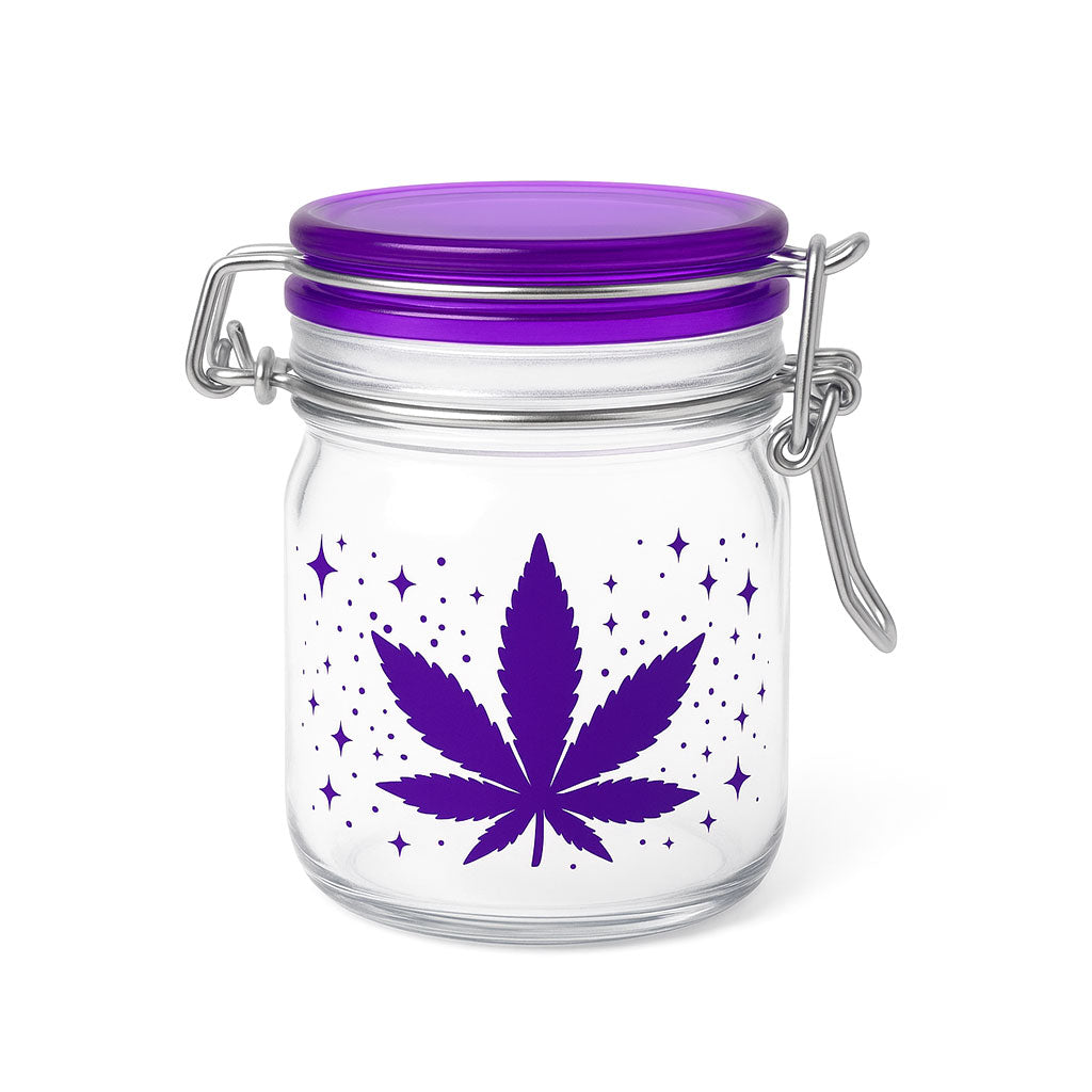 Airtight Purple Leaf Galaxy - Stash Jar