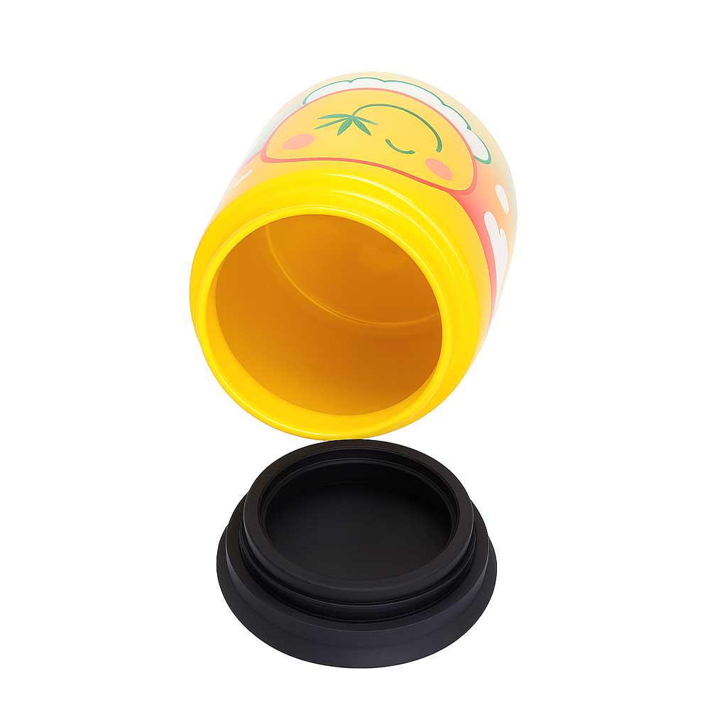 Large Ceramic Stash Jar - Stoned Smiley