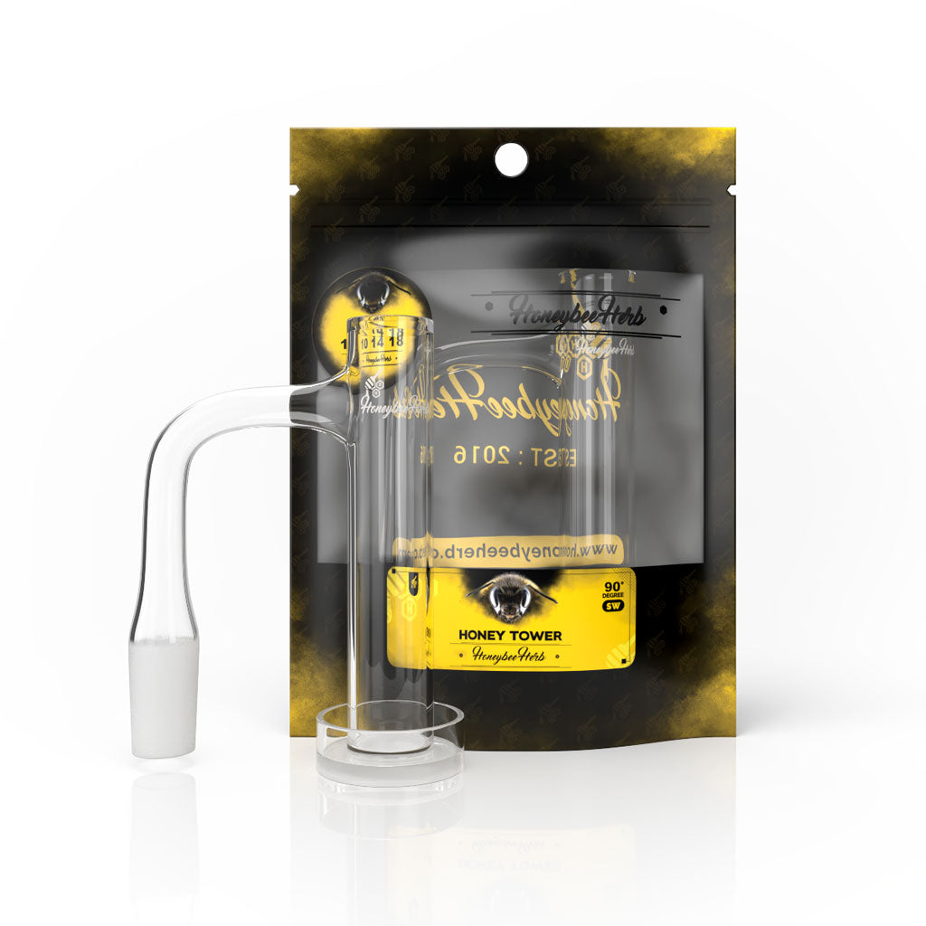 Honey Tower Quartz Banger - 90° Degree | Bl
