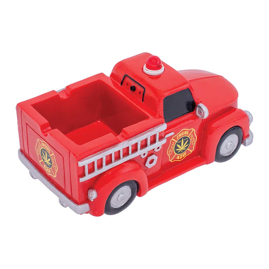Red 420 Light-Up Firetruck Ashtray & Stash