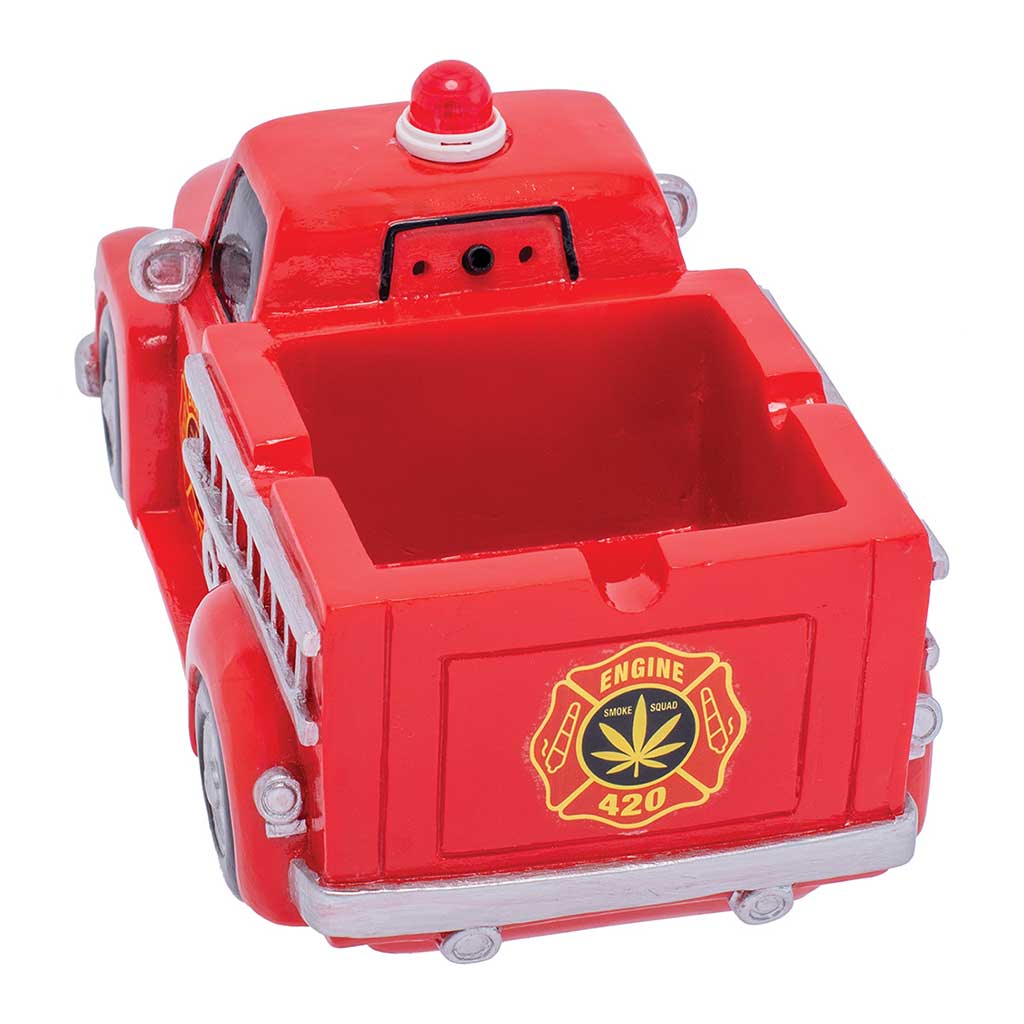Red 420 Light-Up Firetruck Ashtray & Stash