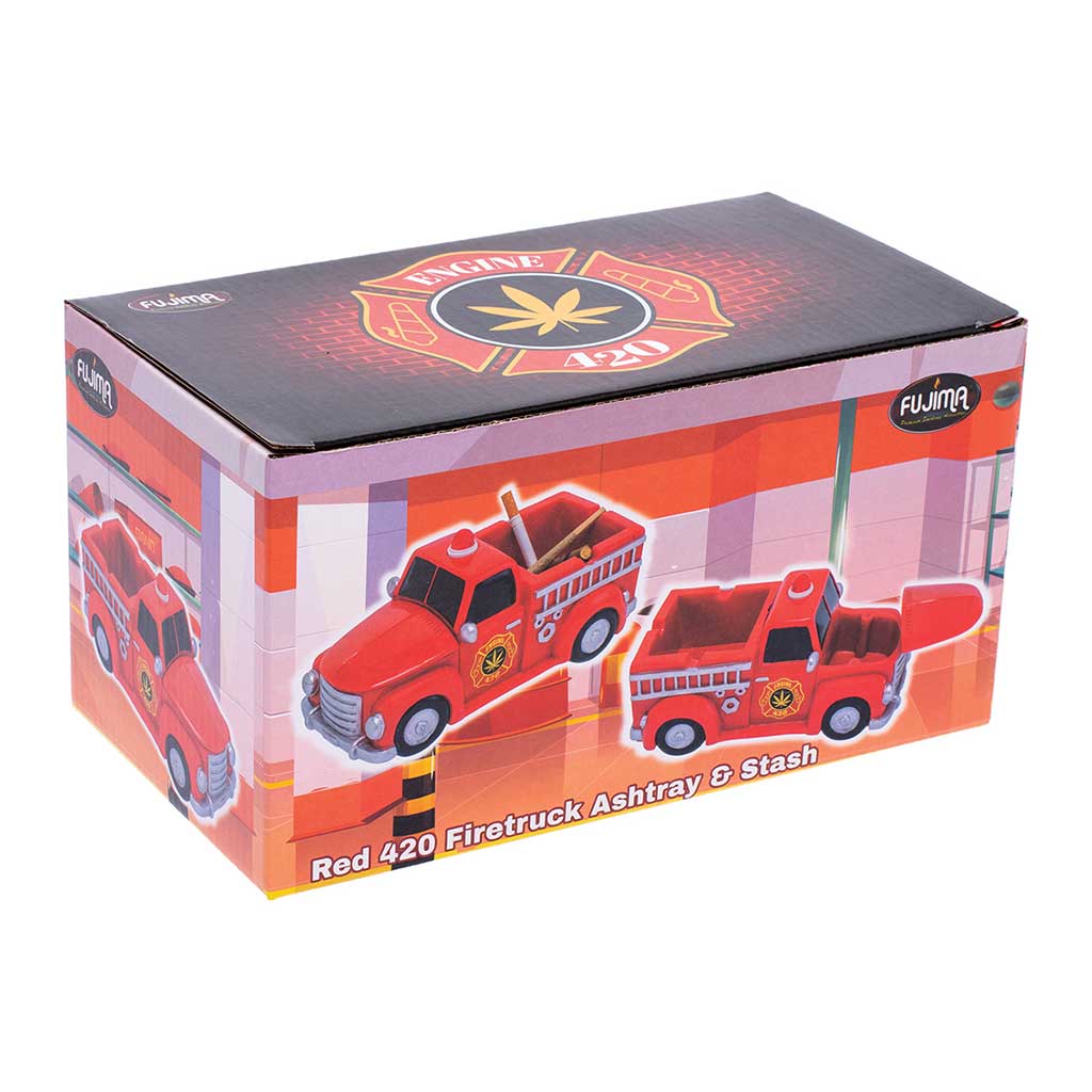 Red 420 Light-Up Firetruck Ashtray & Stash