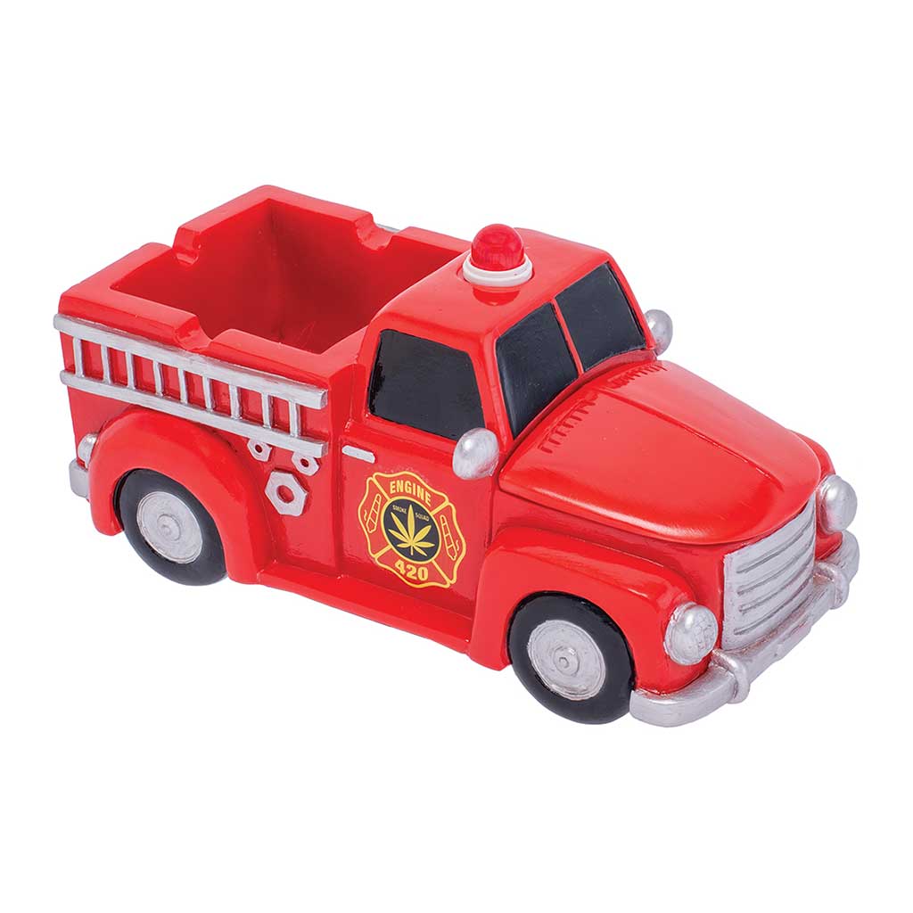 Red 420 Light-Up Firetruck Ashtray & Stash