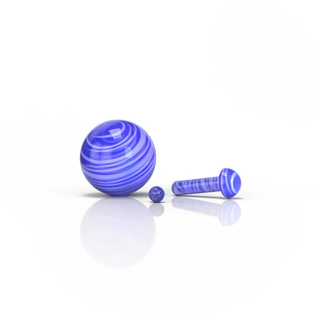 Glass Mushroom Pillar Terp Set
