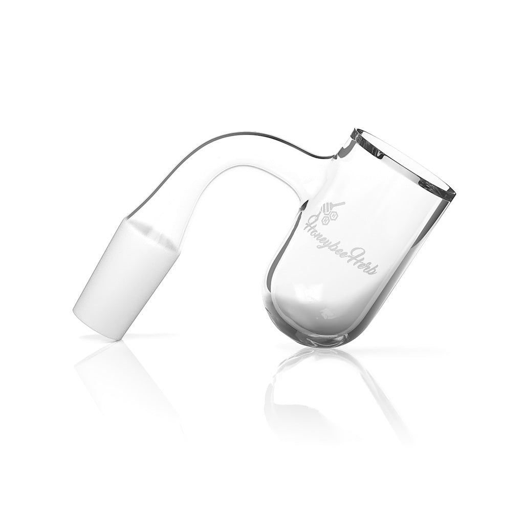 Honey Bevel Deep Bowl Quartz Banger - 90° Degree | Bl