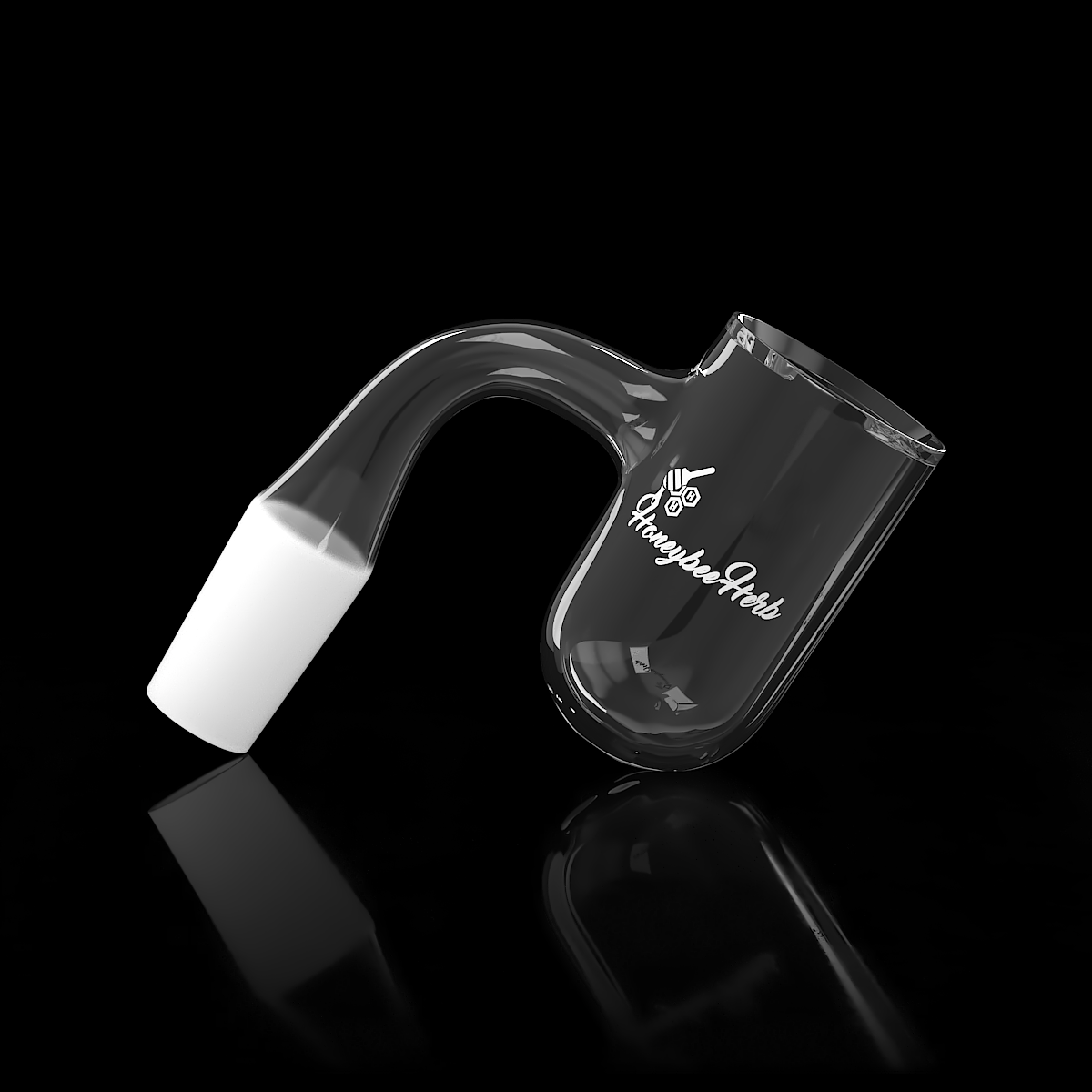 Honey Bevel Deep Bowl Quartz Banger - 90° Degree | Bl