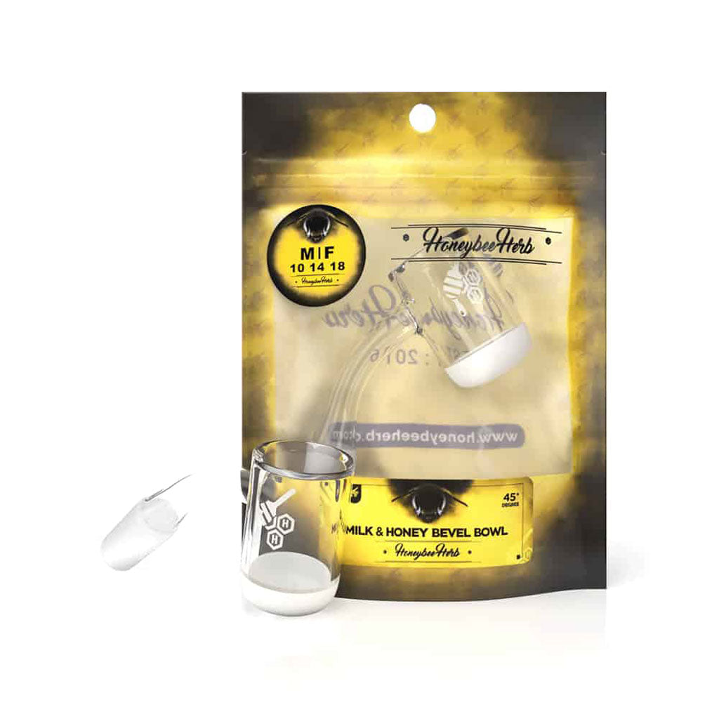 Honey & Milk Bevel Bowl Quartz Banger - 45° Degree | Yl
