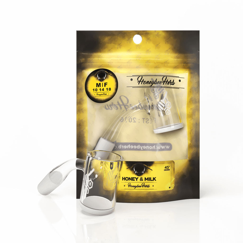 Honey & Milk Quartz Banger - 45° Degree | Yl