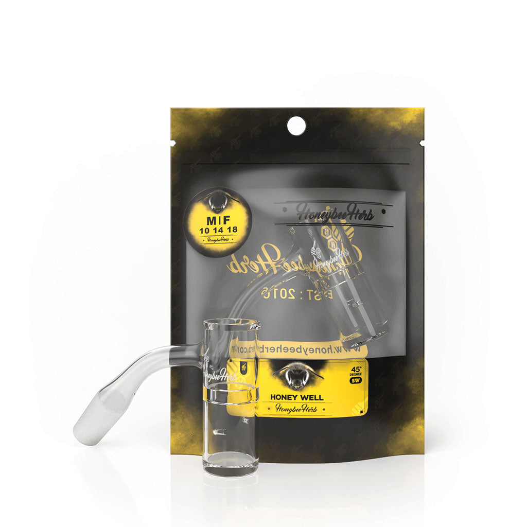 Honey Well Quartz Banger - 45° Degree | Bl