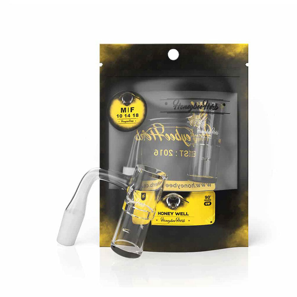 Honey Well Quartz Banger - 90° Degree | Bl