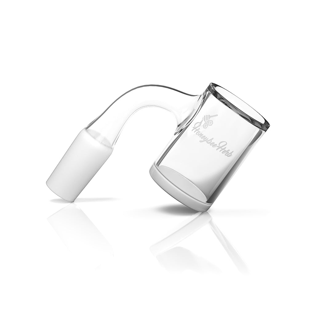 Honey & Milk Bevel Quartz Banger- 90° Degree | Bl