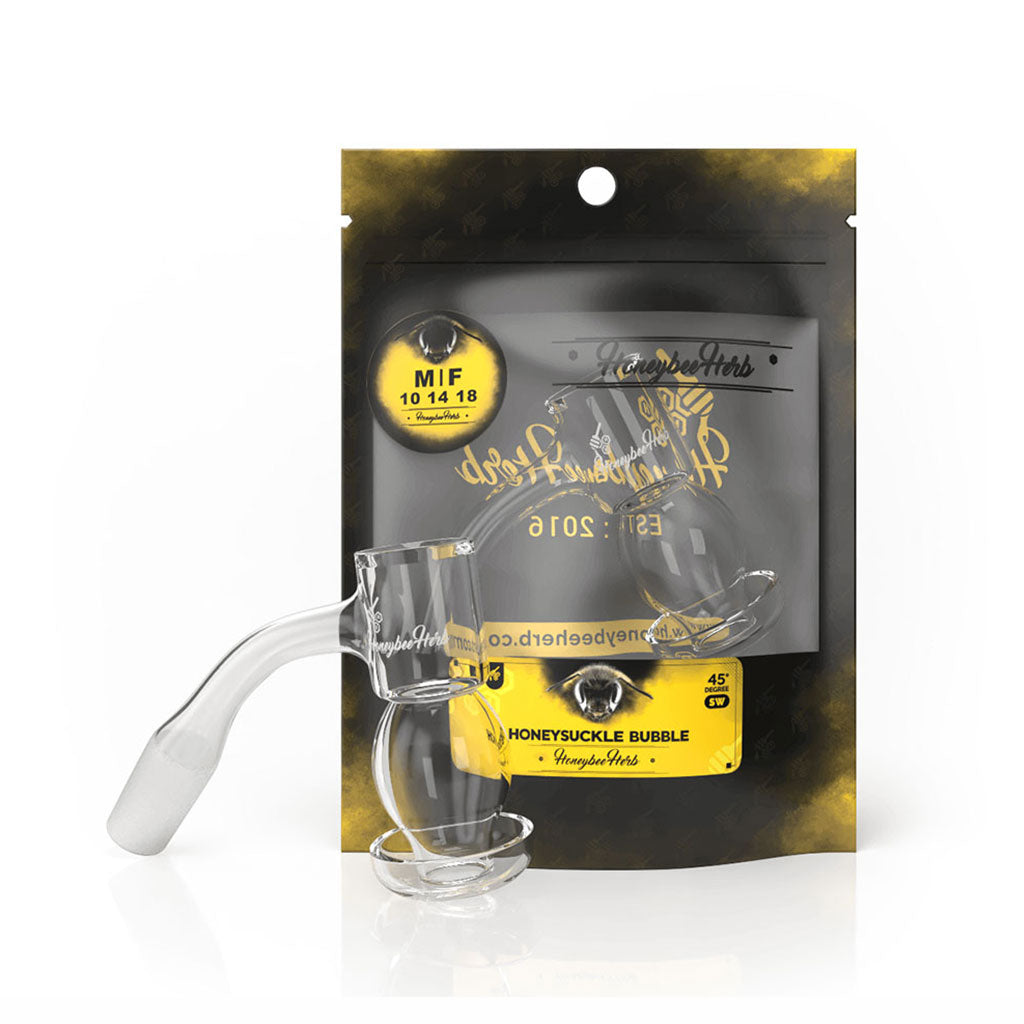 Honeysuckle Bubble Quartz Banger - 45° Degree | Bl