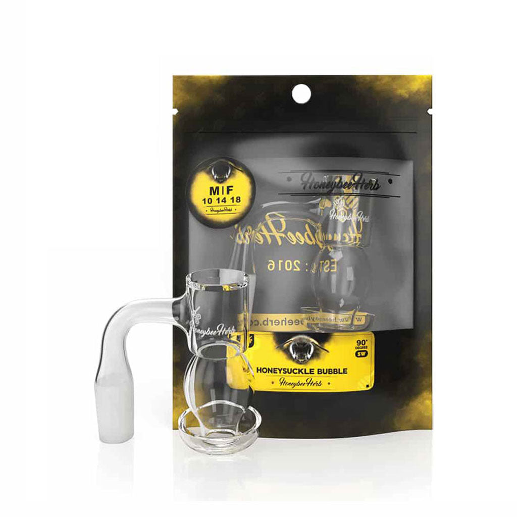 Honeysuckle Bubble Quartz Banger - 90° Degree | Bl
