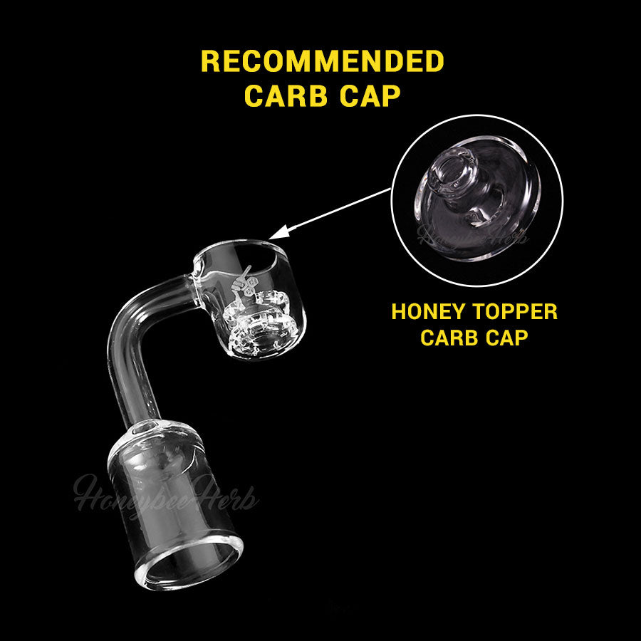 Honeycomb Knot Quartz Banger - 90° Degree