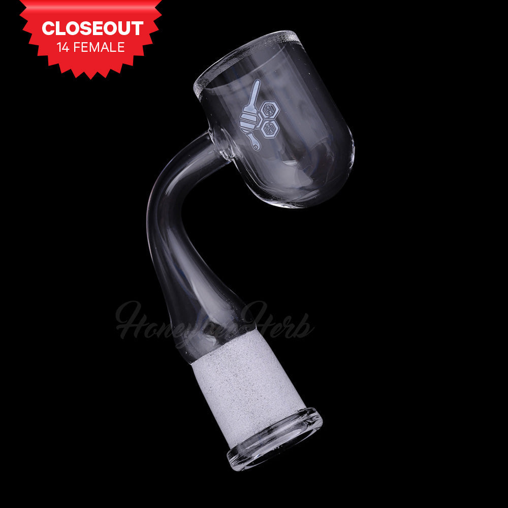 Honey Bevel Bowl Quartz Banger - 90° Degree