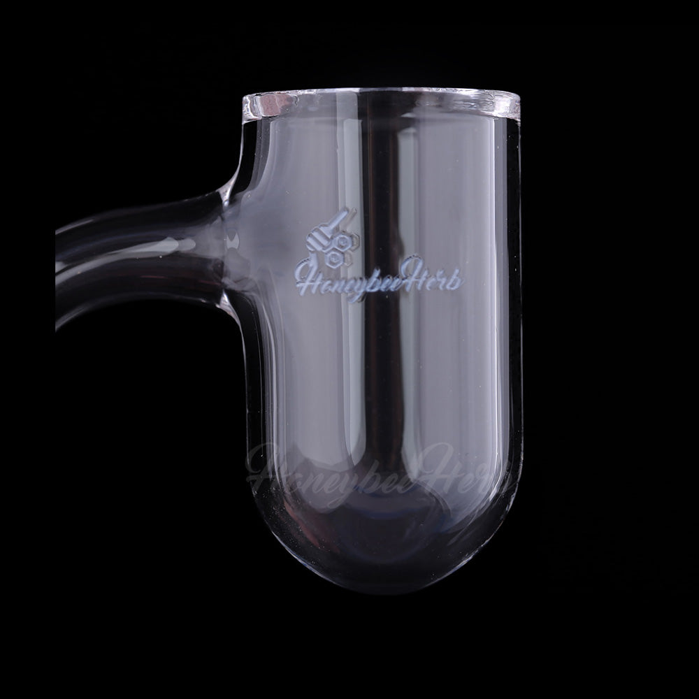Honey Bevel Deep Bowl Quartz Banger - 90° Degree | Bl