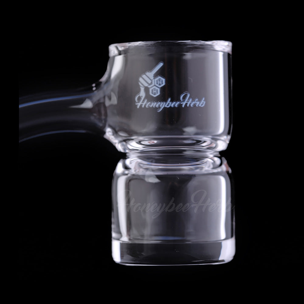 Honey Bevel Splash Bucket Quartz Banger - 45° Degree | Bl