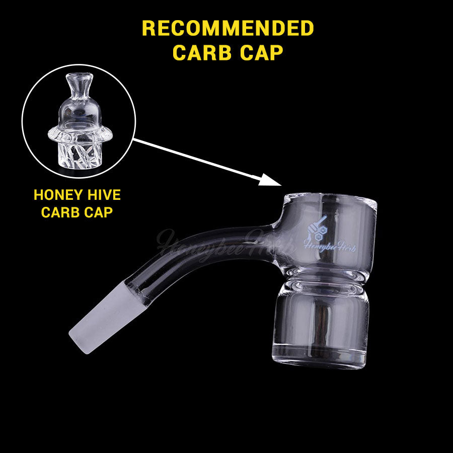 Honey Bevel Splash Bucket Quartz Banger - 45° Degree | Bl