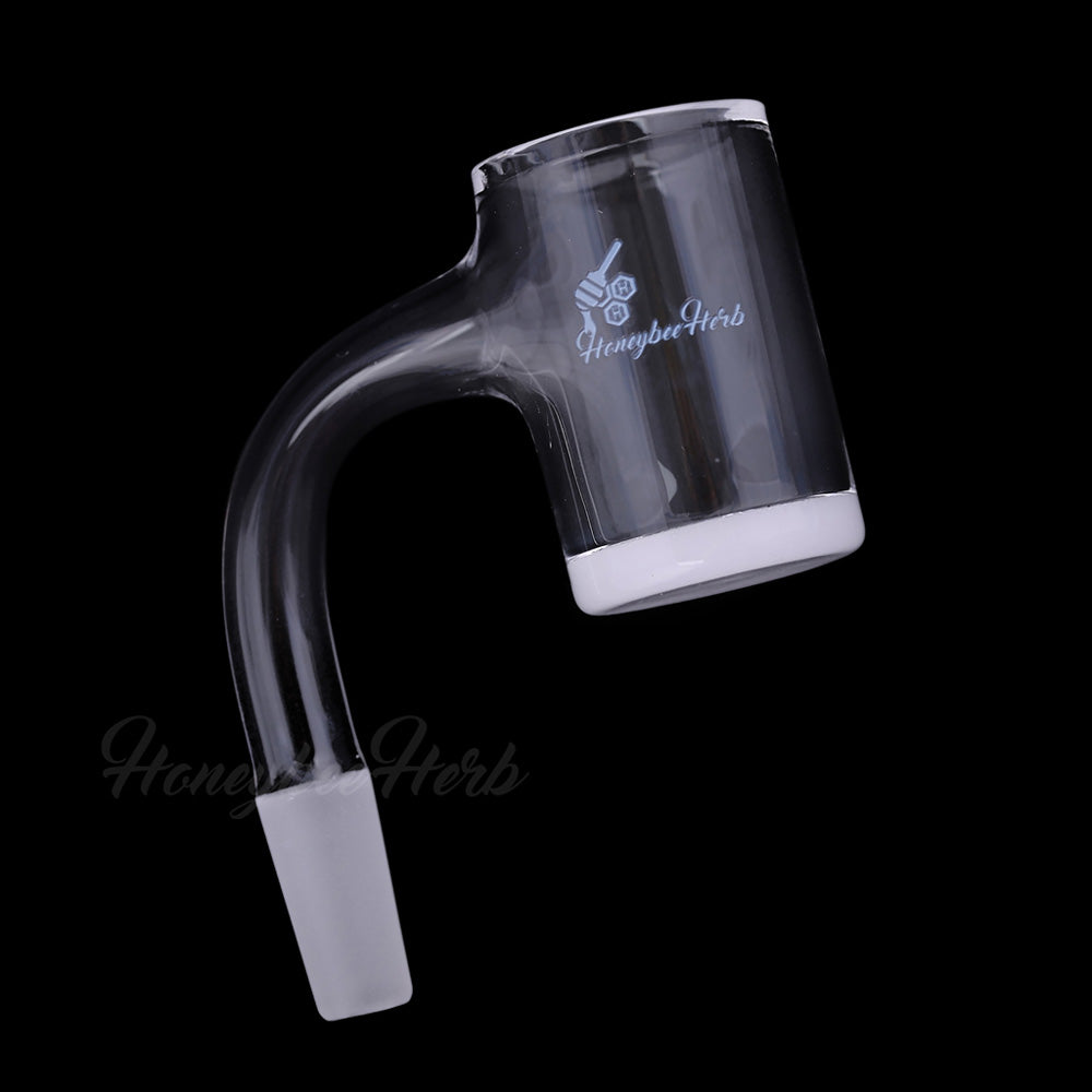 Honey & Milk Bevel Quartz Banger- 90° Degree | Bl