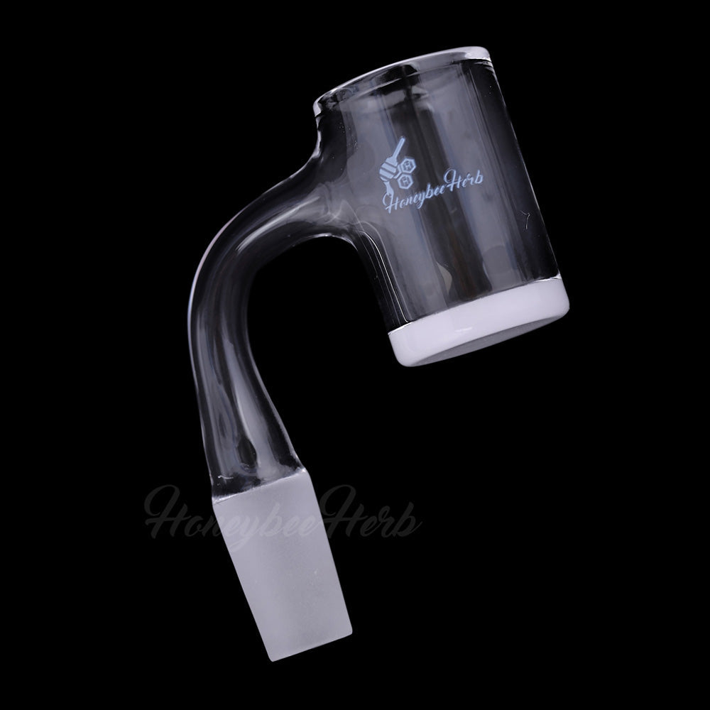 Honey & Milk Bevel Quartz Banger- 90° Degree | Bl