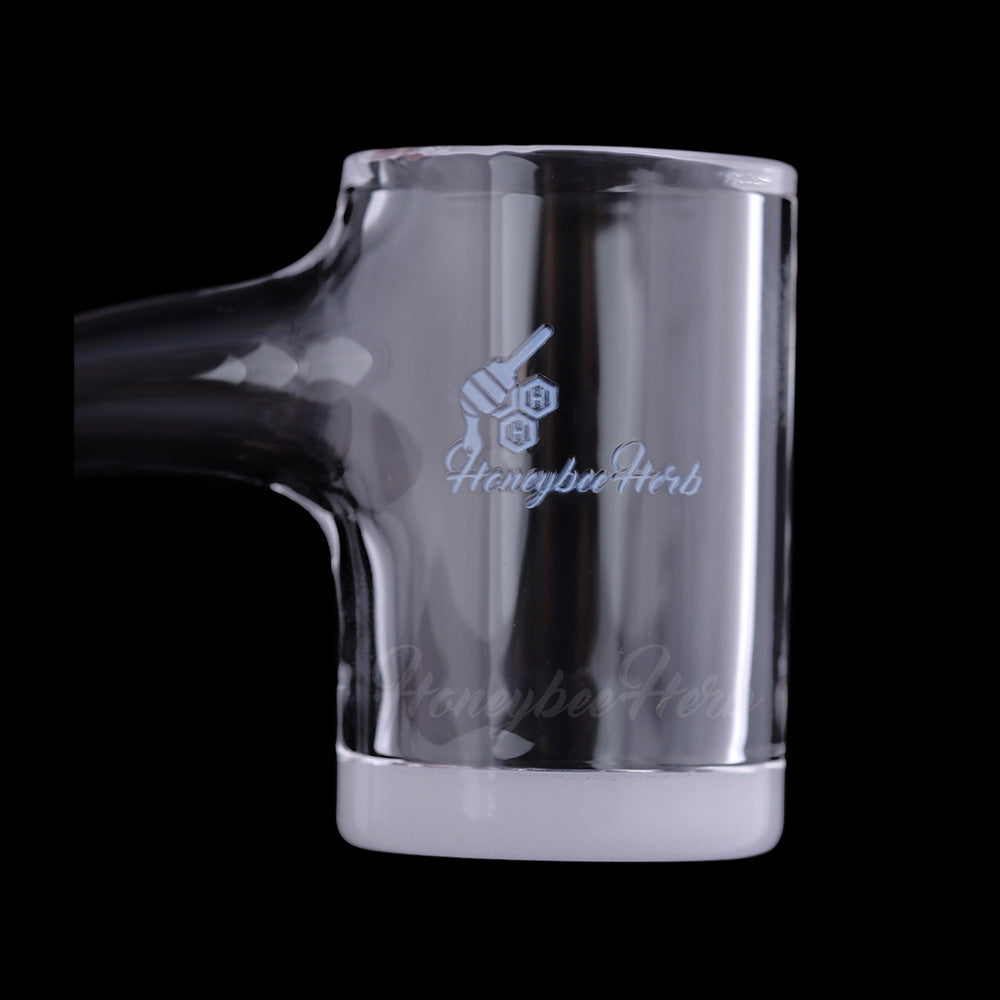 Honey & Milk Bevel Quartz Banger- 90° Degree | Bl