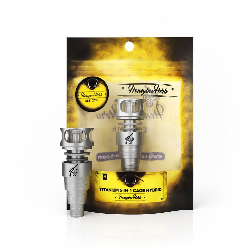 Titanium 6 In 1 Cage Hybrid Dab Nail