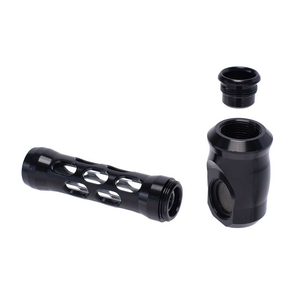 Aluminum Glass Perforated Hand Pipe