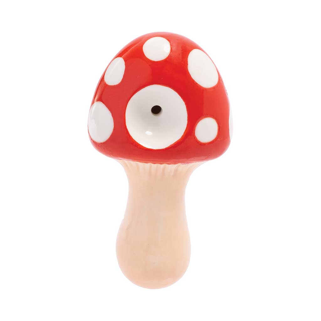 Mushroom Ceramic Pipe - Wacky Bowlz