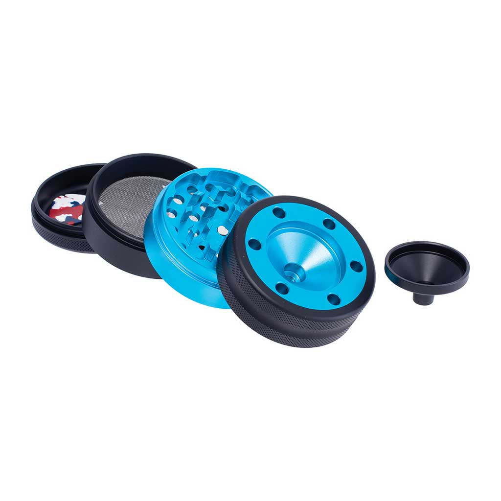 Aluminium Grinder W/ Cone Holder & Funnel