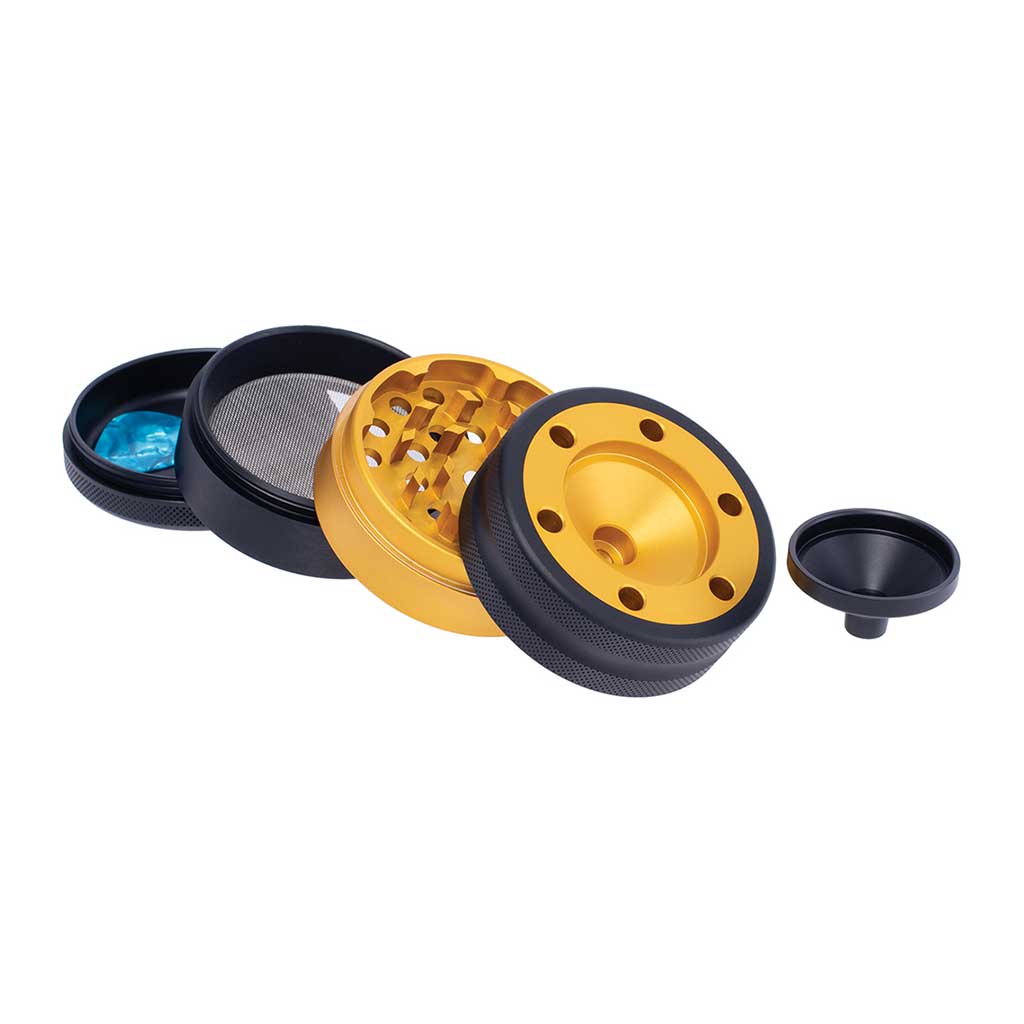 Aluminium Grinder W/ Cone Holder & Funnel