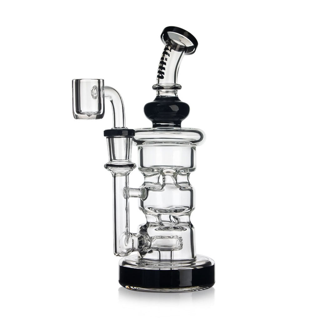 Hittn Triple Chamber Disc Perc Recycler Dab Rig