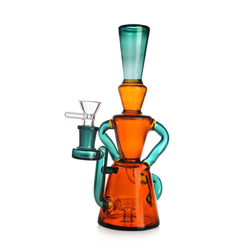Double Uptake Klein Recycler Showerhead Perc Rig