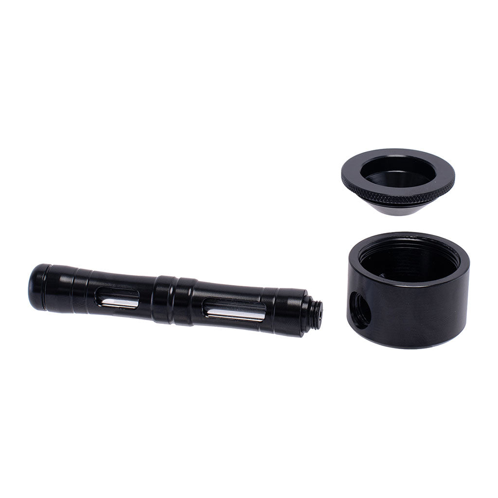 Flat Chamber Aluminum Glass Smoking Pipe