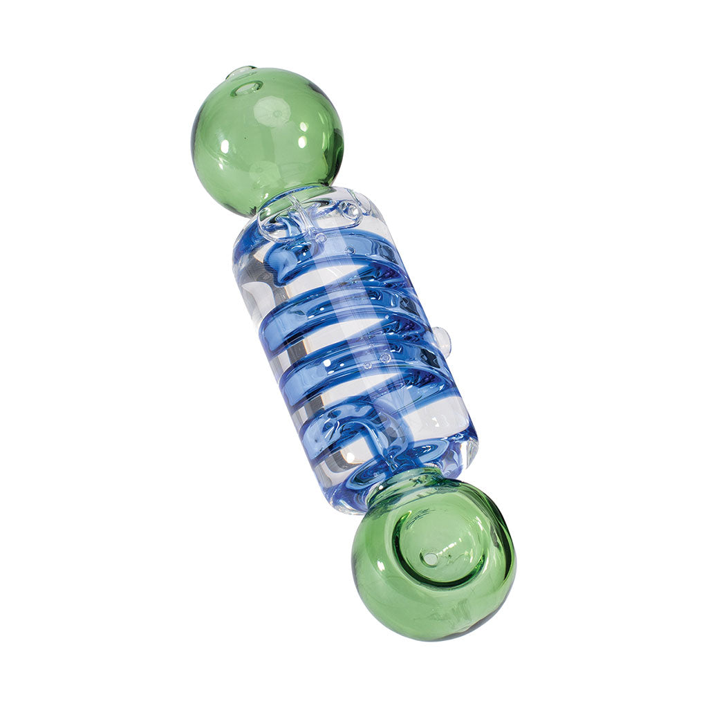 Coil Glycerin Hand Pipe Transparent Chamber