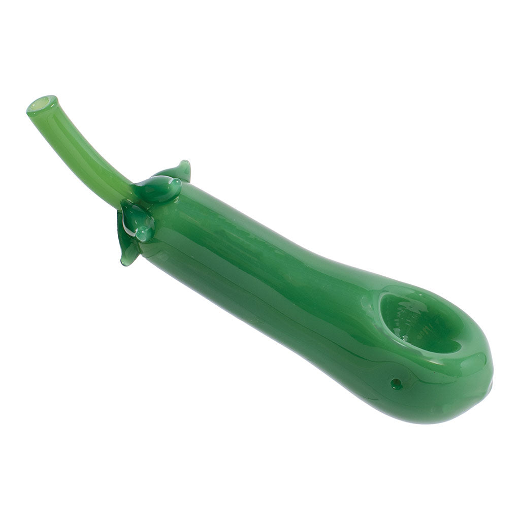 Eggplant Glass Hand Pipe