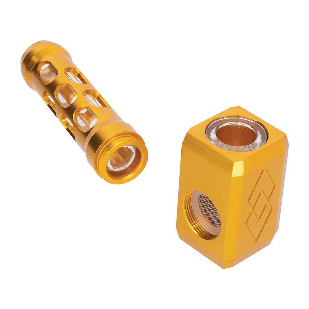 Hammer Aluminium Glass Pipe