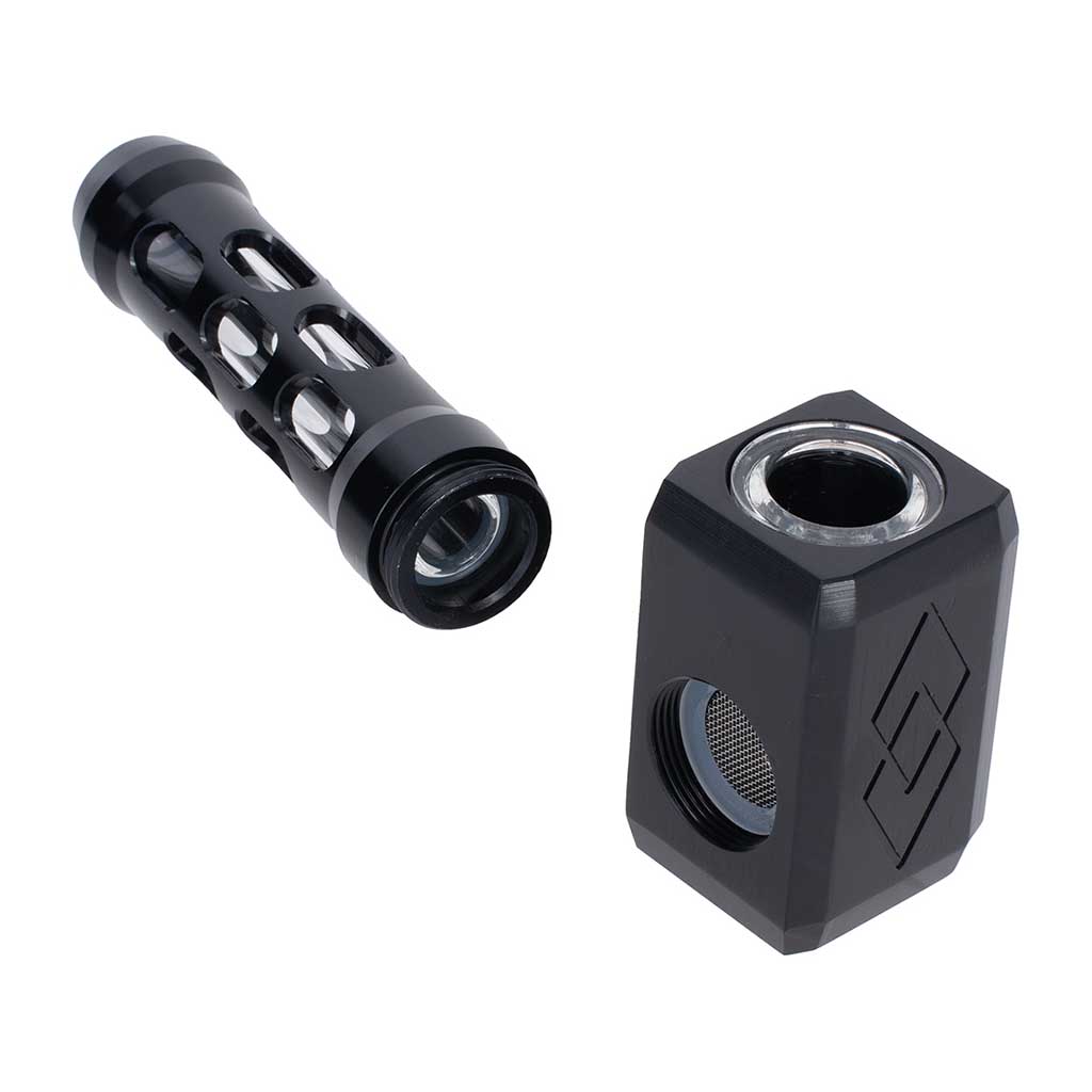 Hammer Aluminium Glass Pipe