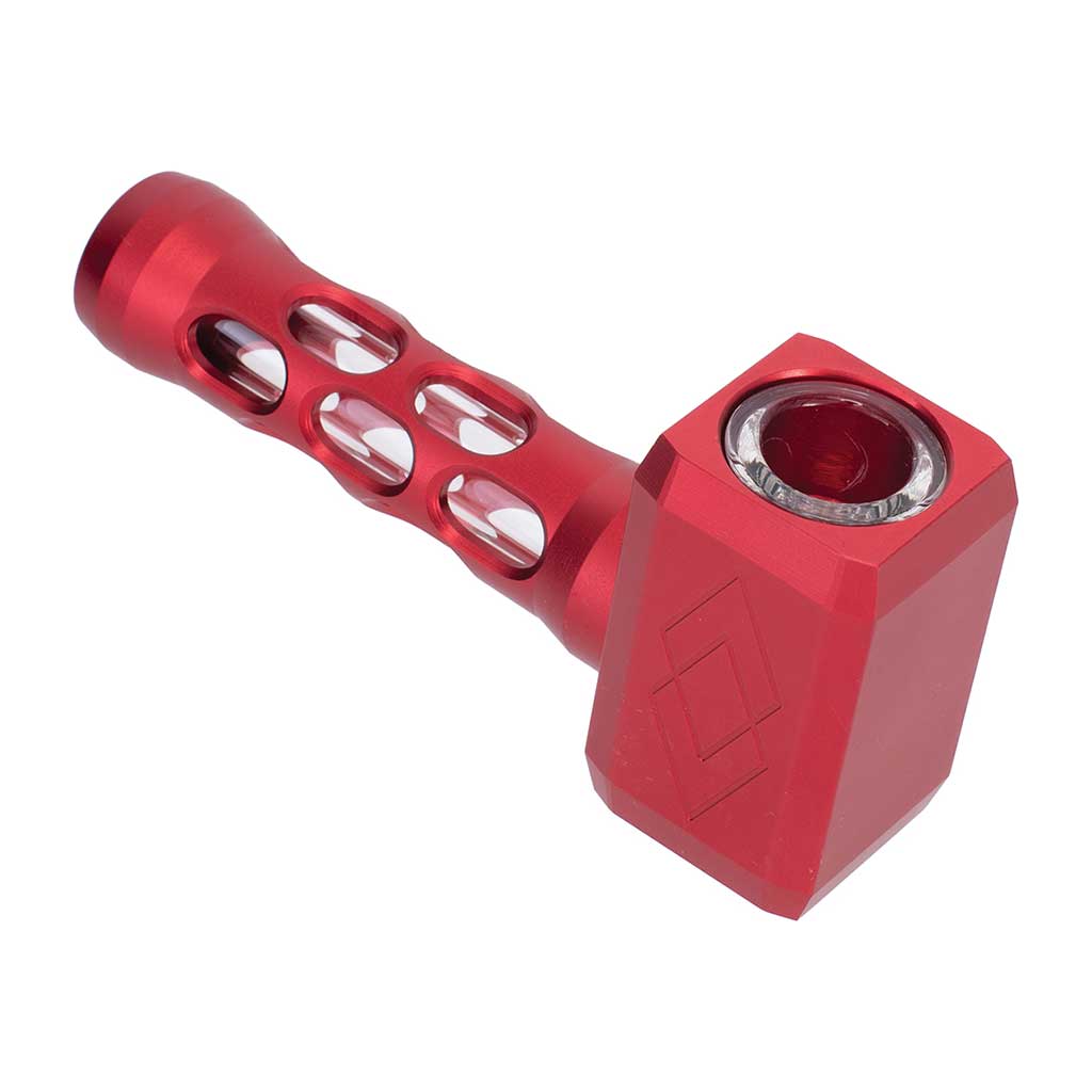 Hammer Aluminium Glass Pipe