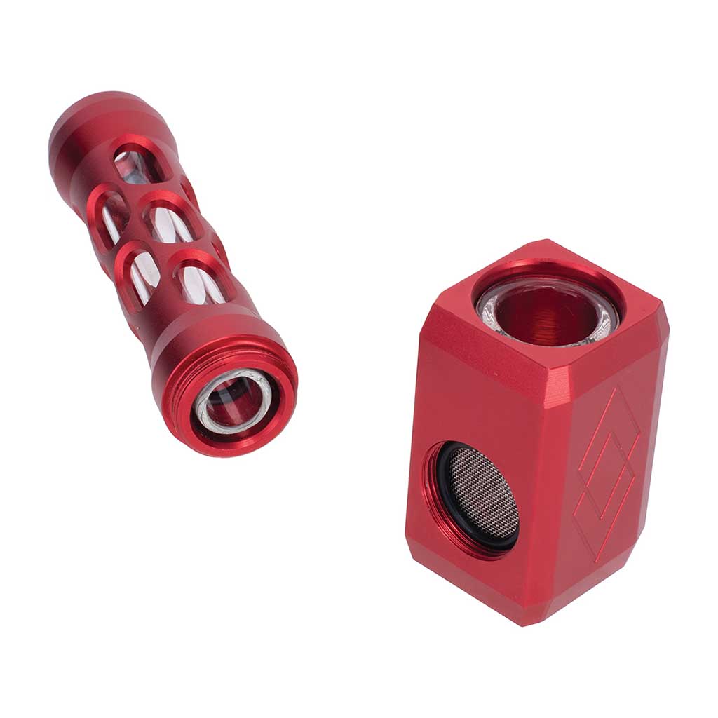 Hammer Aluminium Glass Pipe