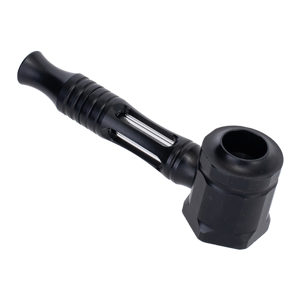 Hex Chamber Aluminum Glass Pipe