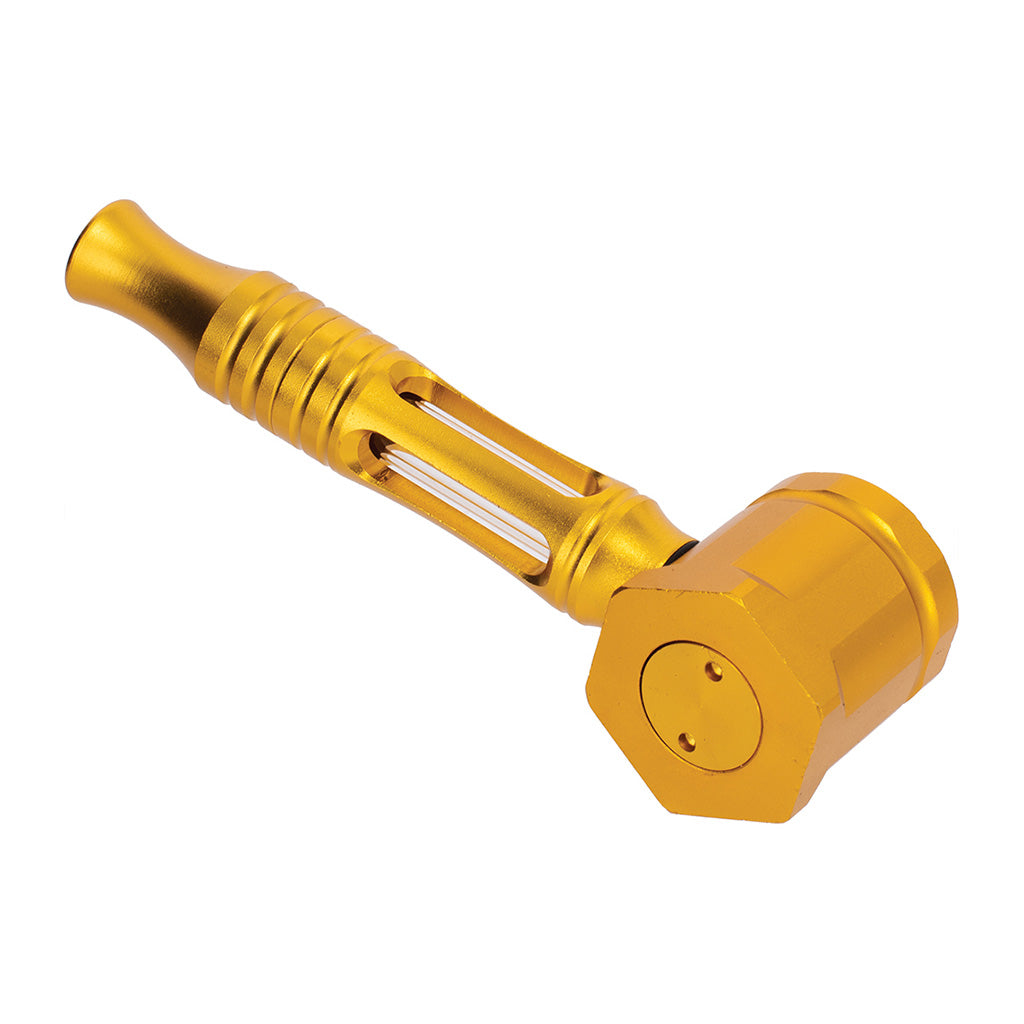 Hex Chamber Aluminum Glass Pipe