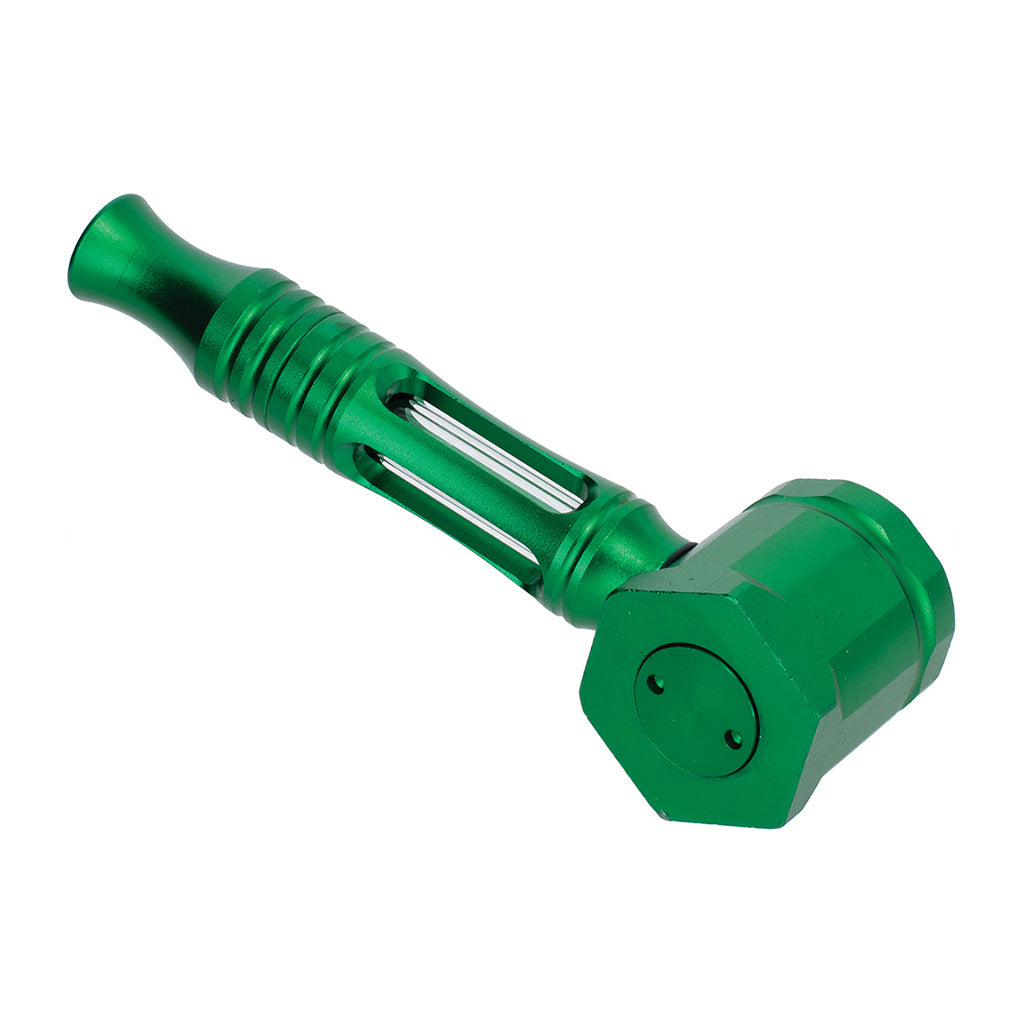 Hex Chamber Aluminum Glass Pipe