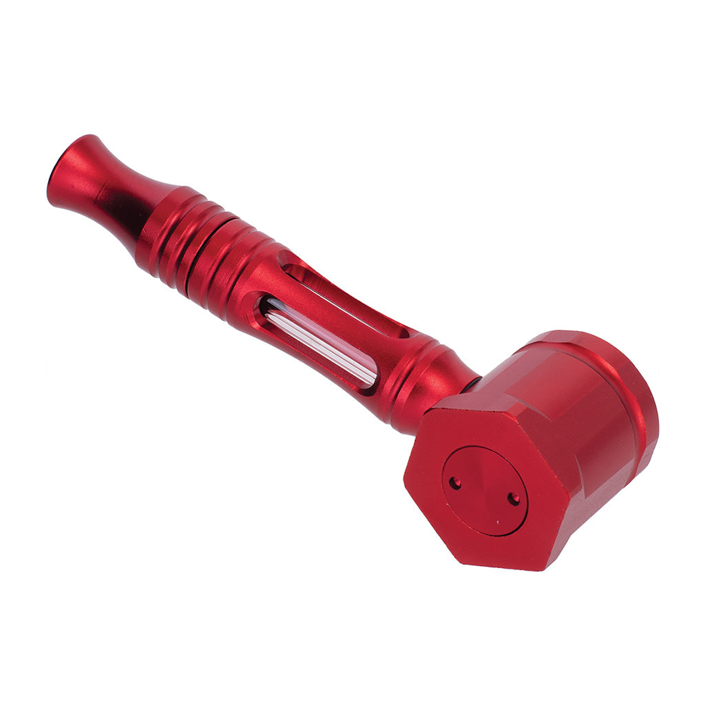 Hex Chamber Aluminum Glass Pipe